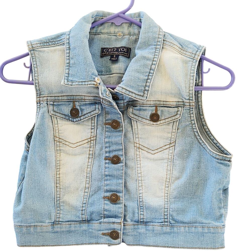 C'est Toi style & originality guaranteed girl's small denim vest
